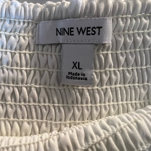 NWT white ribbed shirt Nine West - Picture 5 of 6
